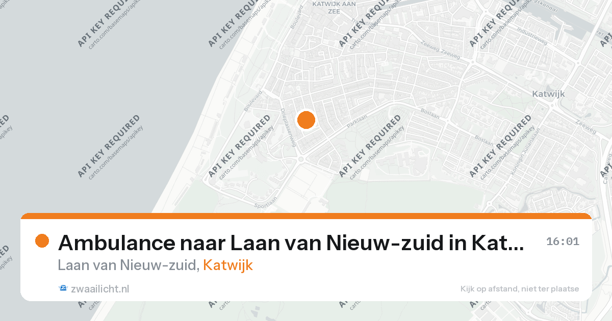 Ambulance naar Laan van Nieuw-zuid in Katwijk — 18 jul 2026