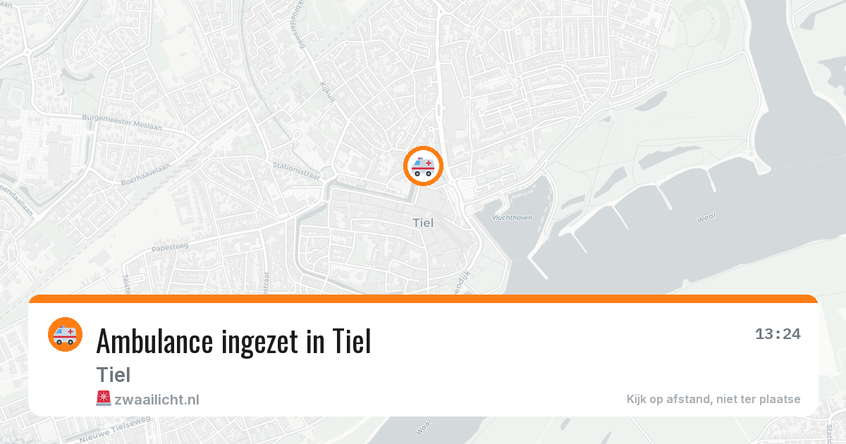 Ambulance ingezet in Tiel — 8 mei 2026