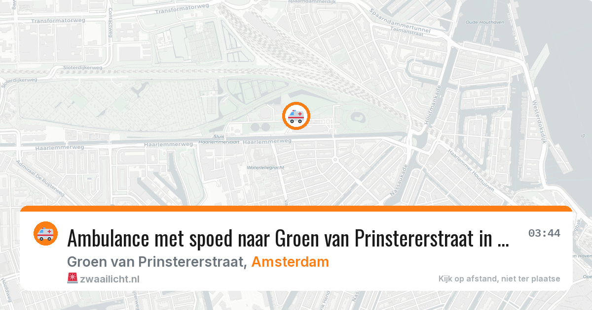 Ambulance met spoed naar Groen van Prinstererstraat in Amsterdam — 2 apr 2026