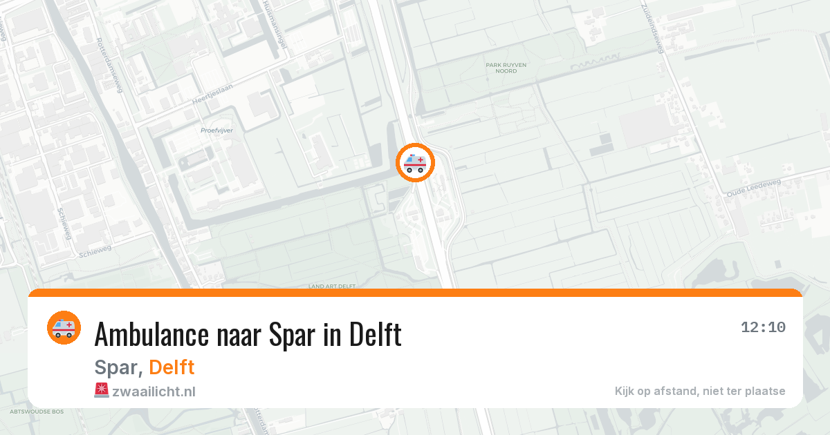 Ambulance naar Spar in Delft — 28 mei 2026