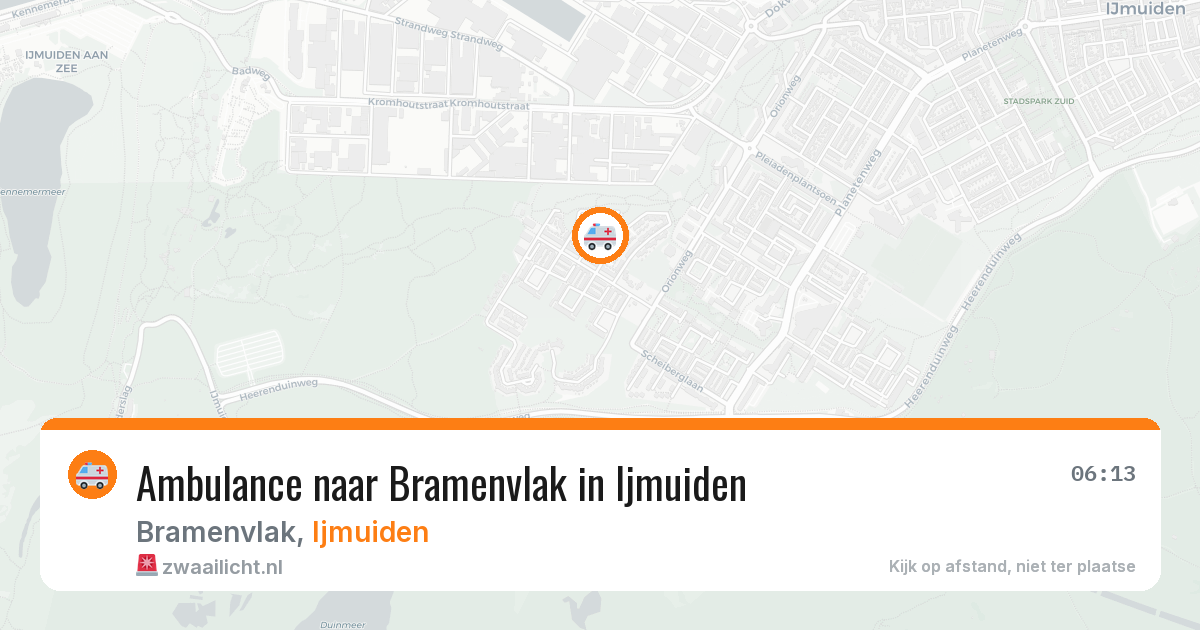 Ambulance naar Bramenvlak in Ijmuiden — 28 mrt 2026