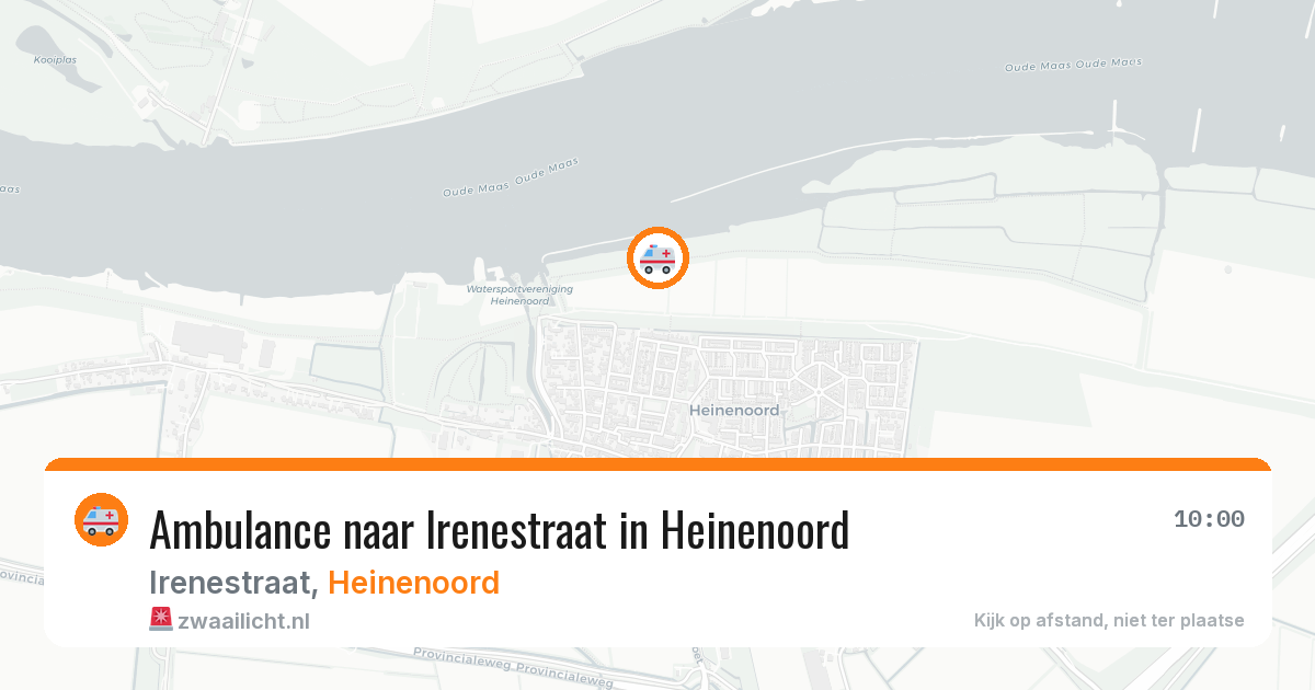 Ambulance naar Irenestraat in Heinenoord — 30 jul 2026
