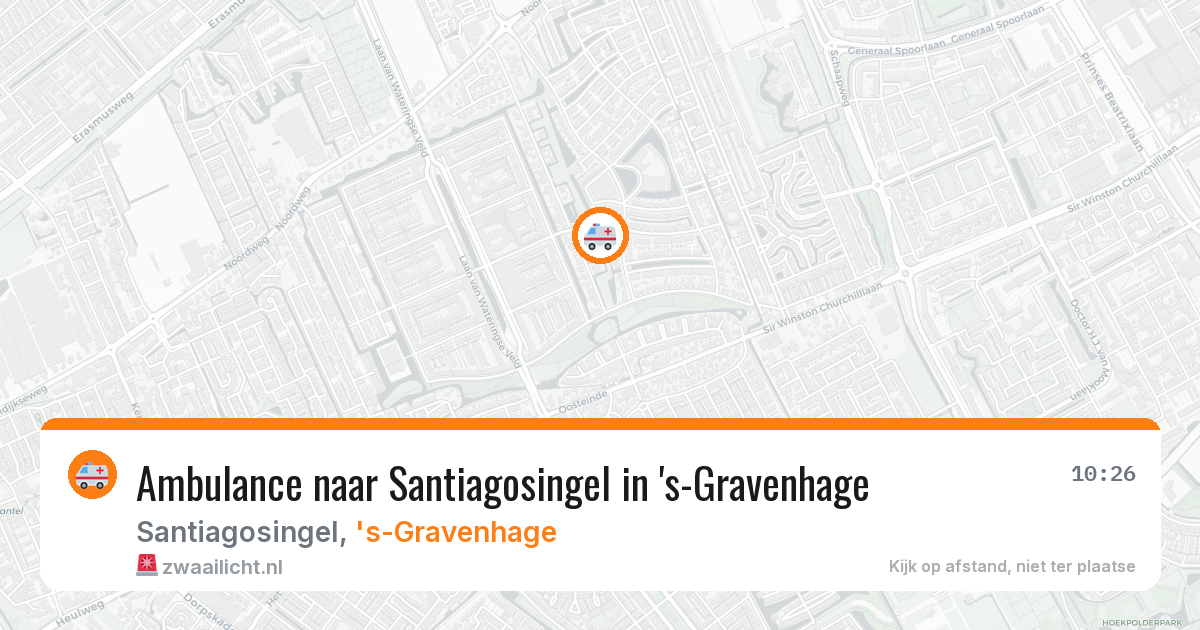 Ambulance naar Santiagosingel in 's-Gravenhage — 4 mrt 2026