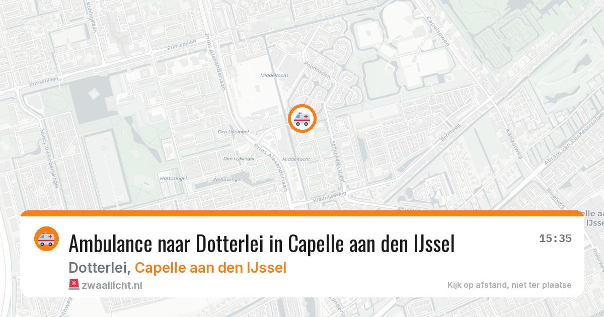 Ambulance naar Dotterlei in Capelle aan den IJssel — 28 mei 2026