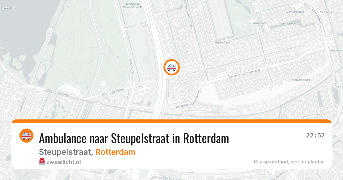 Ambulance naar Steupelstraat in Rotterdam — 16 jun 2026