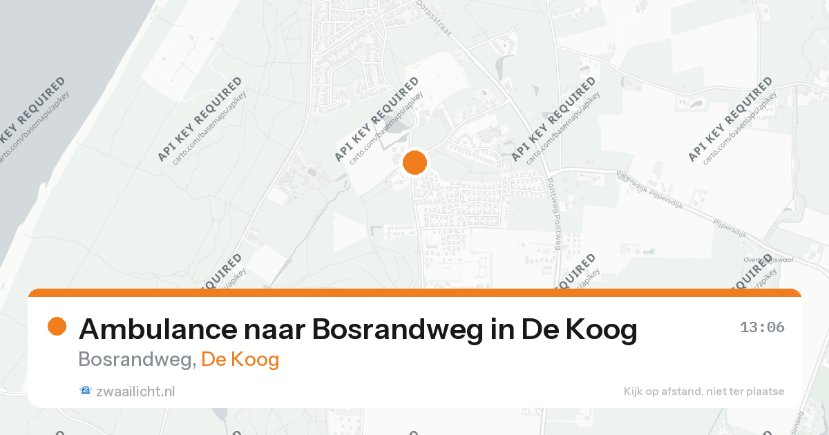 Ambulance naar Bosrandweg in De Koog — 26 aug 2026
