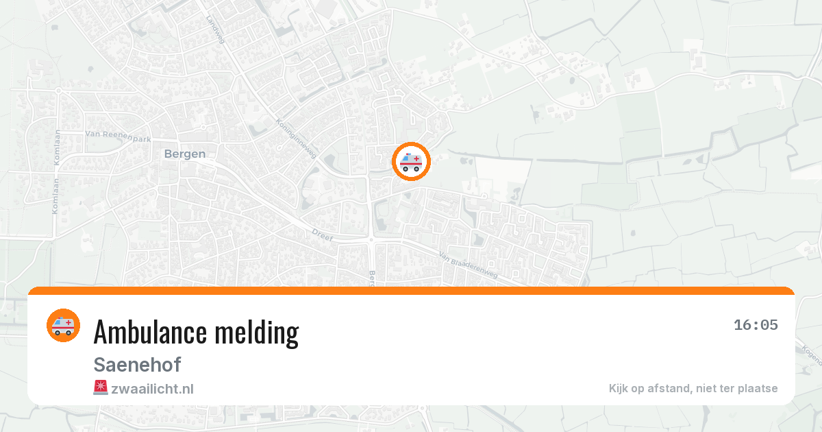 Ambulance melding — 4 apr 2026