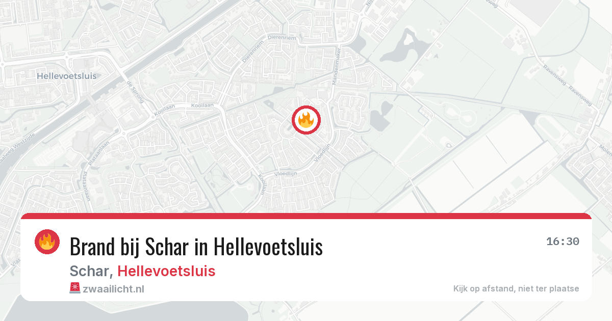 Brand bij Schar in Hellevoetsluis — 23 jun 2026
