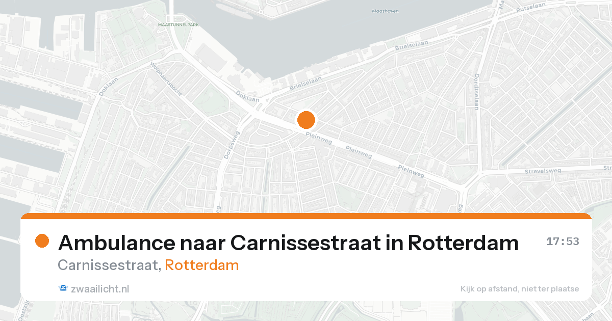 Ambulance naar Carnissestraat in Rotterdam — 23 aug 2026