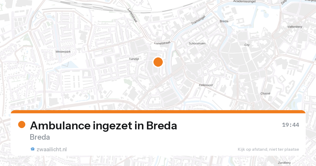 Ambulance ingezet in Breda — 26 aug 2026