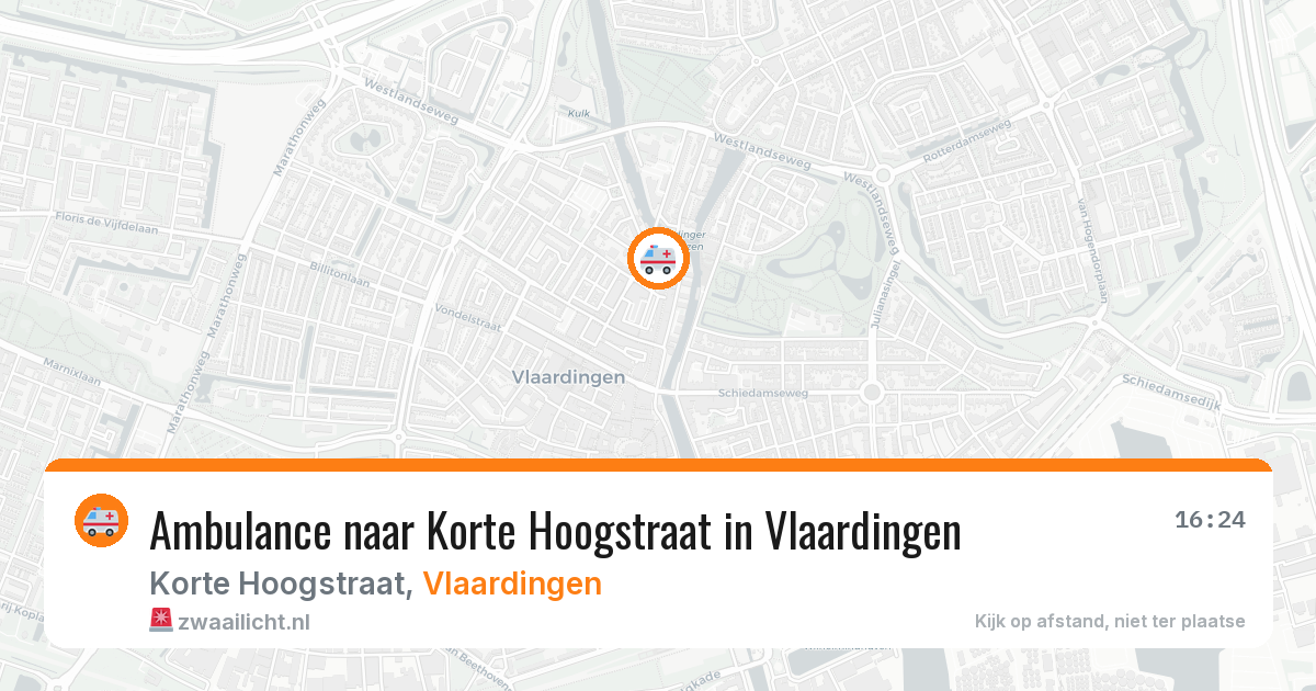 Ambulance naar Korte Hoogstraat in Vlaardingen — 1 jul 2026