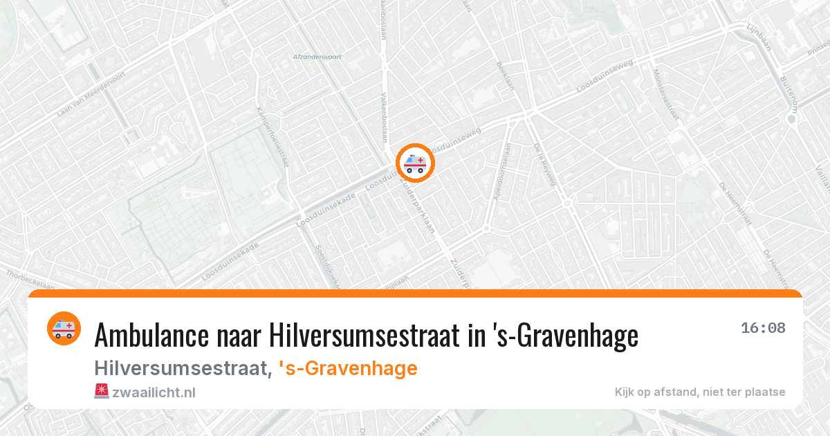 Ambulance naar Hilversumsestraat in 's-Gravenhage — 25 feb 2026