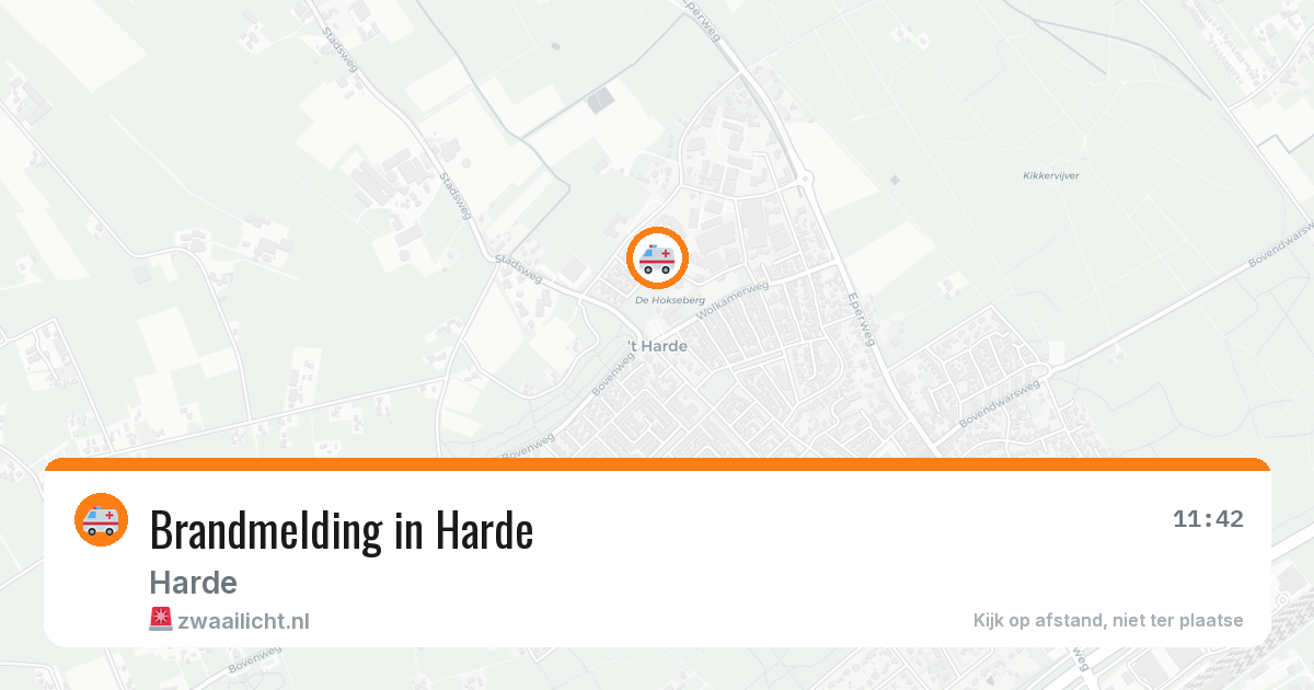 Brandmelding in Harde — 29 apr 2026