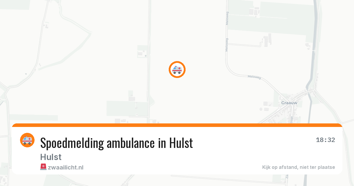 Spoedmelding ambulance in Hulst — 29 mei 2026