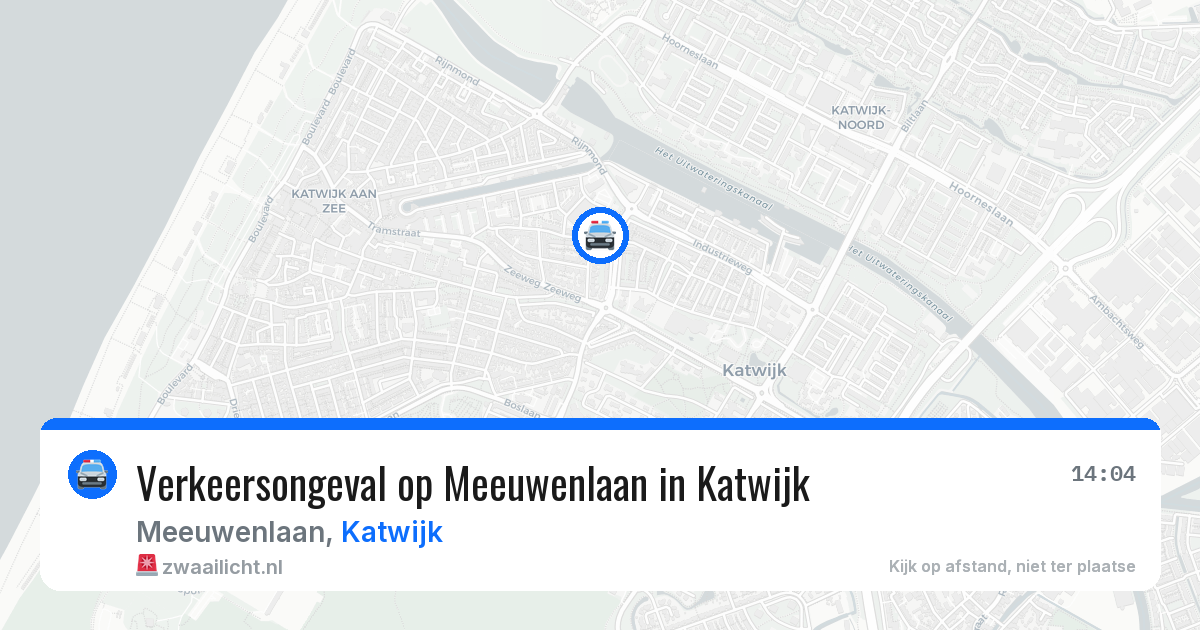 Verkeersongeval op Meeuwenlaan in Katwijk — 19 jun 2026