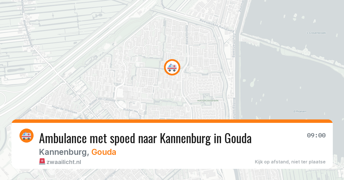 Ambulance met spoed naar Kannenburg in Gouda — 21 mrt 2026