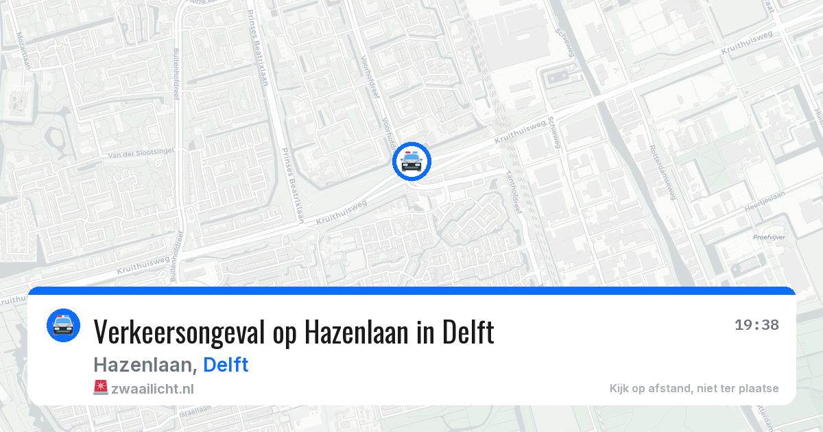 Verkeersongeval op Hazenlaan in Delft — 17 jun 2026