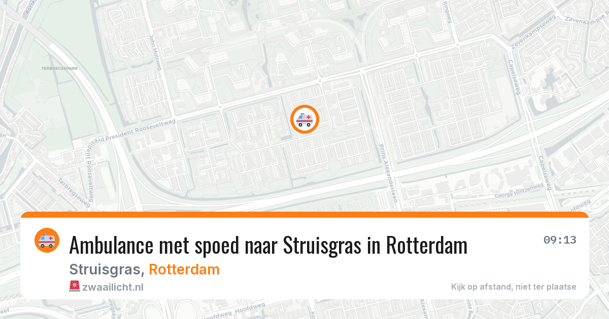 Ambulance met spoed naar Struisgras in Rotterdam — 29 jan 2026