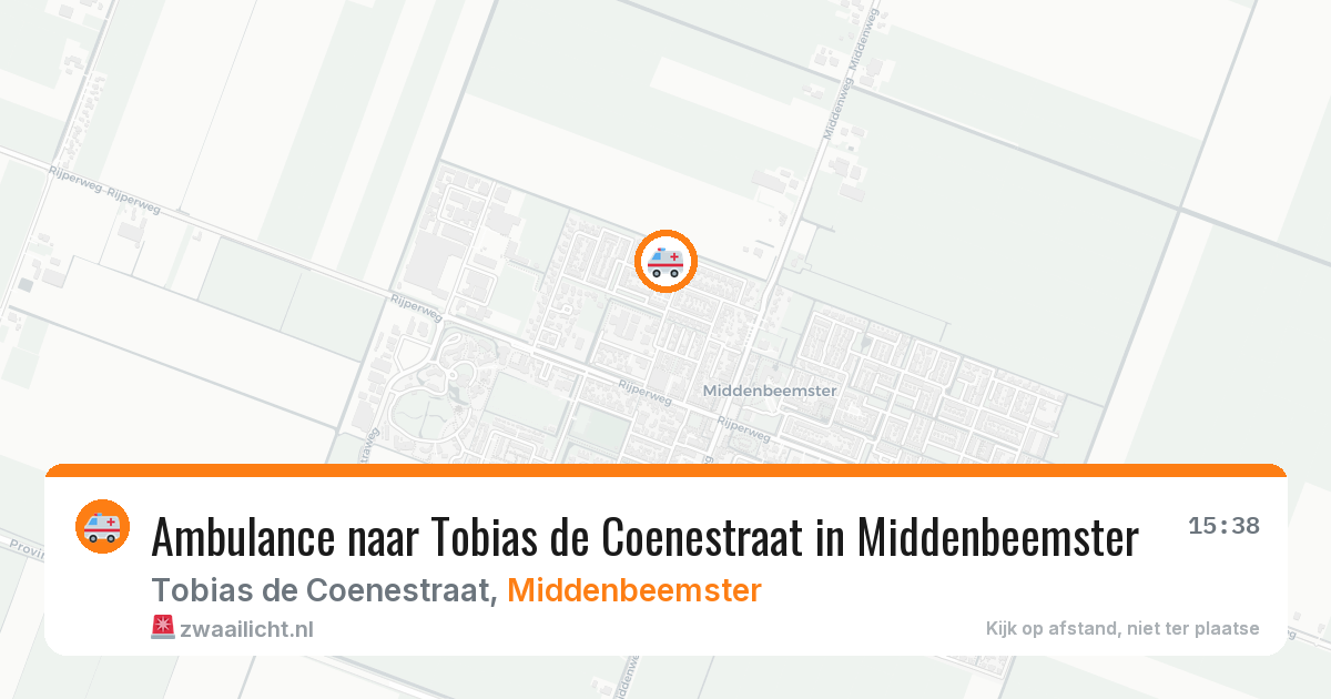 Ambulance naar Tobias de Coenestraat in Middenbeemster — 7 jul 2026
