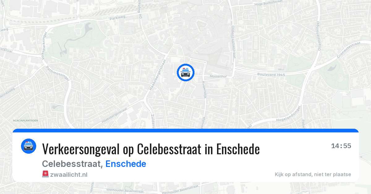 Verkeersongeval op Celebesstraat in Enschede — 20 mei 2026