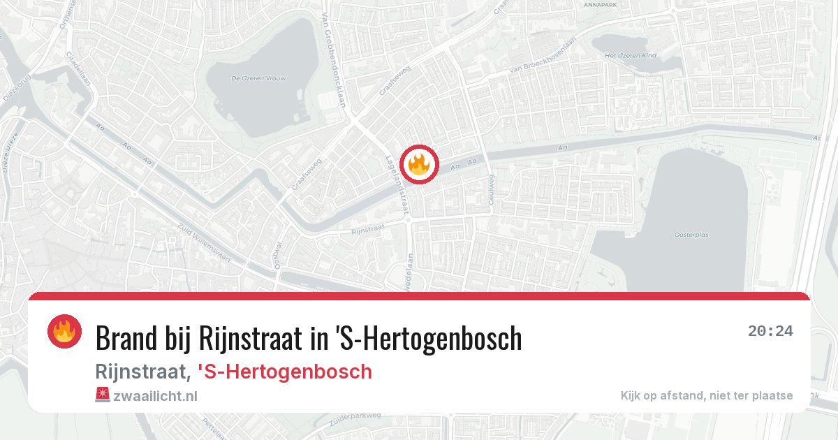 Brand bij Rijnstraat in 'S-Hertogenbosch — 18 mei 2026