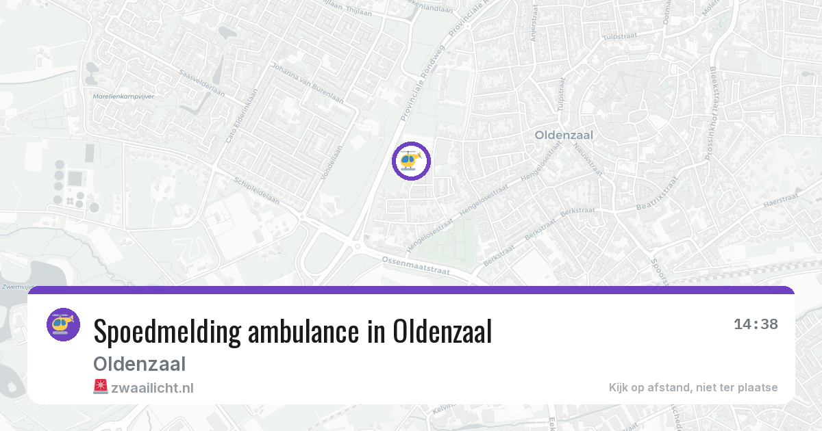 Spoedmelding ambulance in Oldenzaal — 5 jun 2026