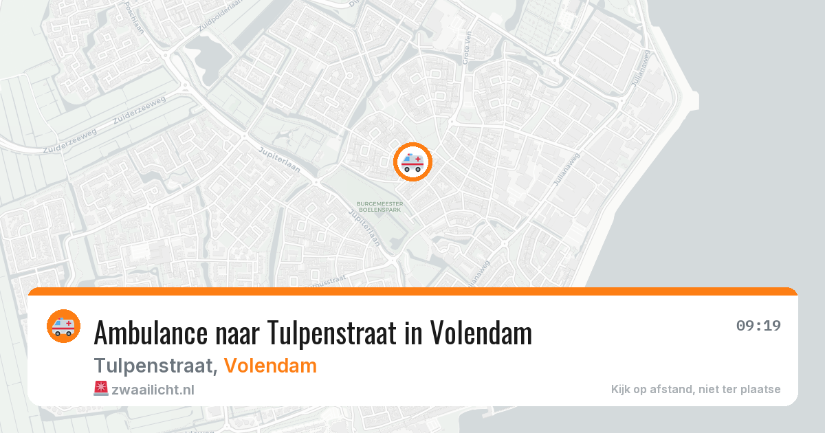 Ambulance naar Tulpenstraat in Volendam — 24 mrt 2026