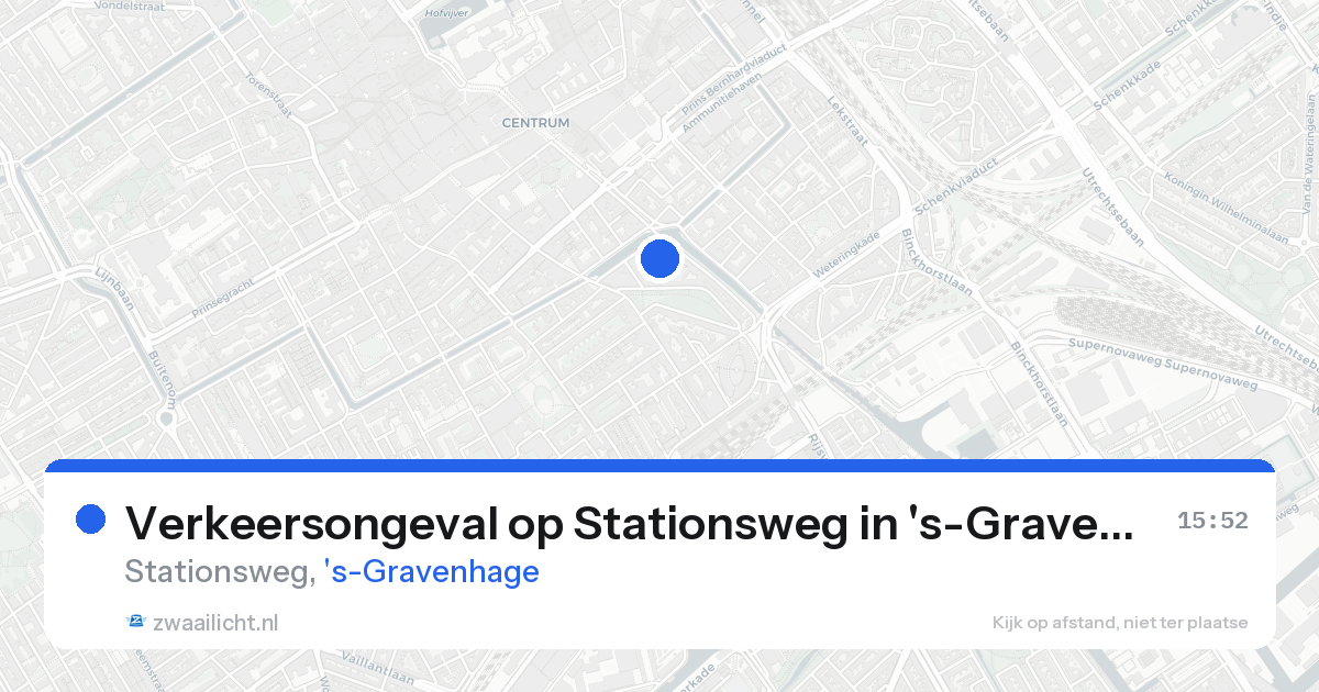 Verkeersongeval op Stationsweg in 's-Gravenhage — 18 aug 2026
