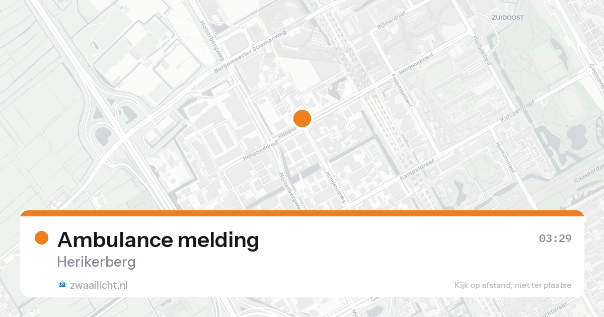 Ambulance melding — 31 jan 2026