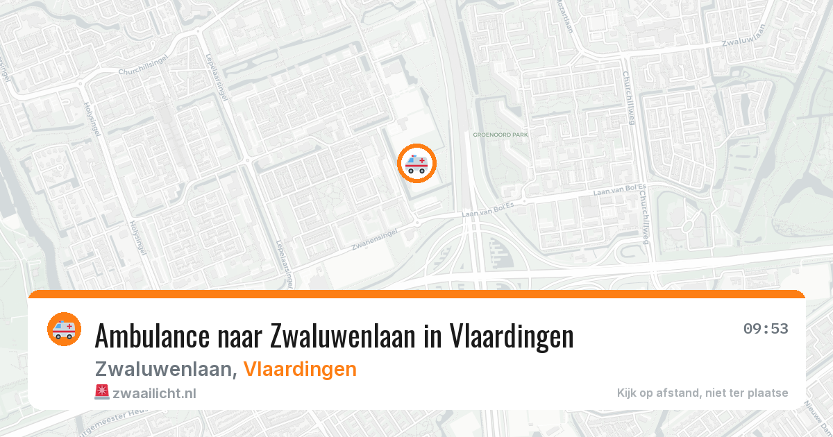 Ambulance naar Zwaluwenlaan in Vlaardingen — 30 jul 2026