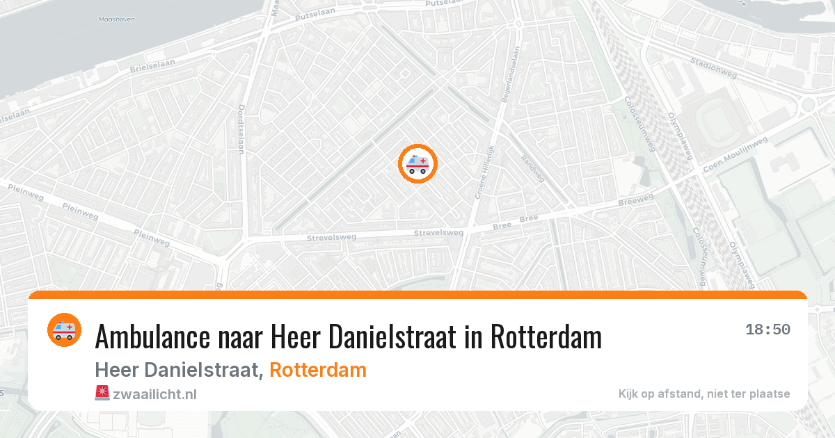 Ambulance naar Heer Danielstraat in Rotterdam — 23 mrt 2026