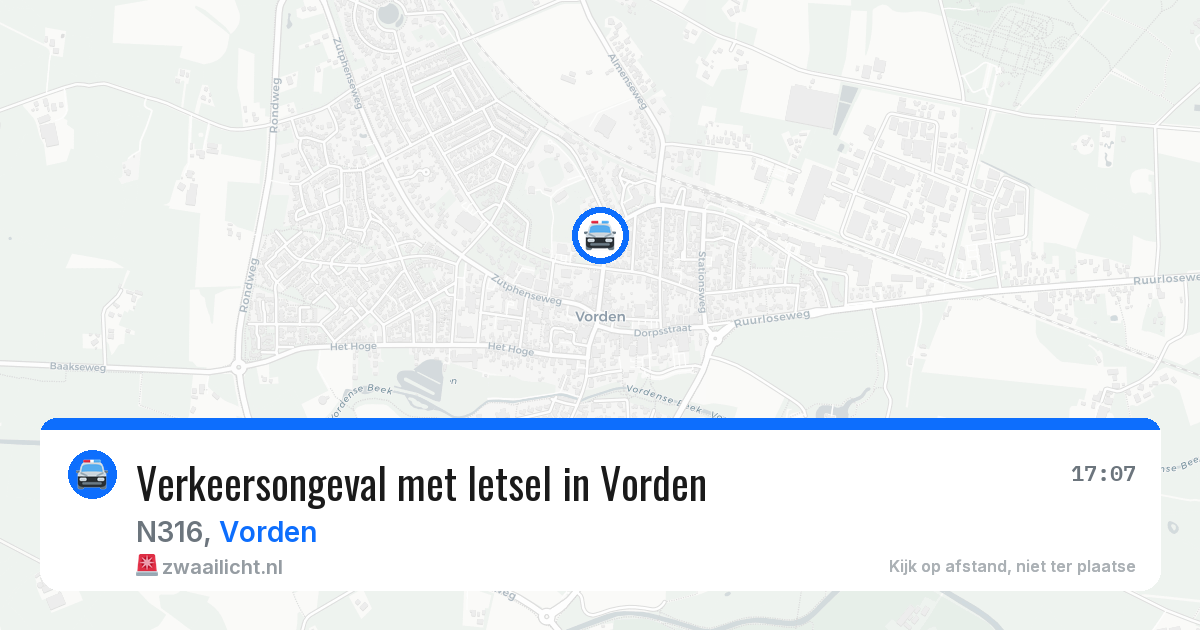 Verkeersongeval met letsel in Vorden — 13 apr 2026