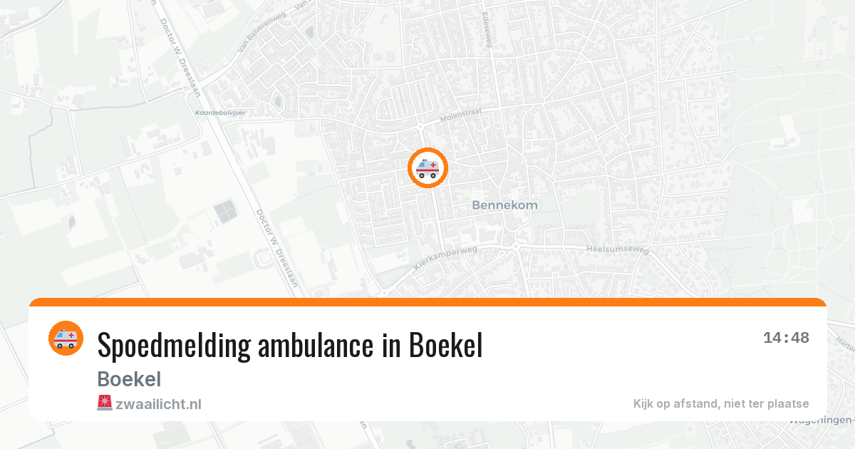 Spoedmelding ambulance in Boekel — 26 jan 2026
