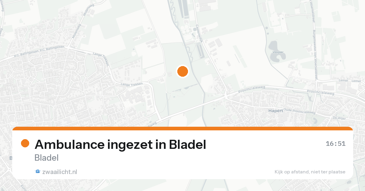 Ambulance ingezet in Bladel — 19 aug 2026