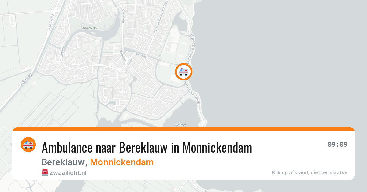 Ambulance naar Bereklauw in Monnickendam — 24 apr 2026