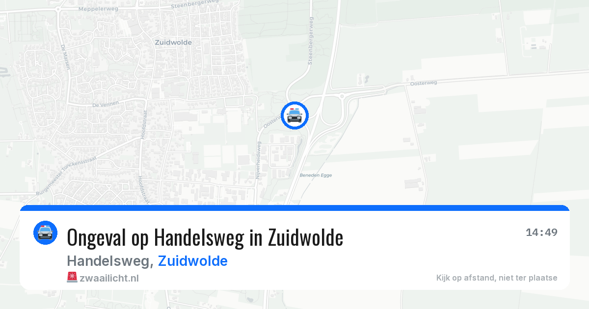 Ongeval op Handelsweg in Zuidwolde — 29 apr 2026