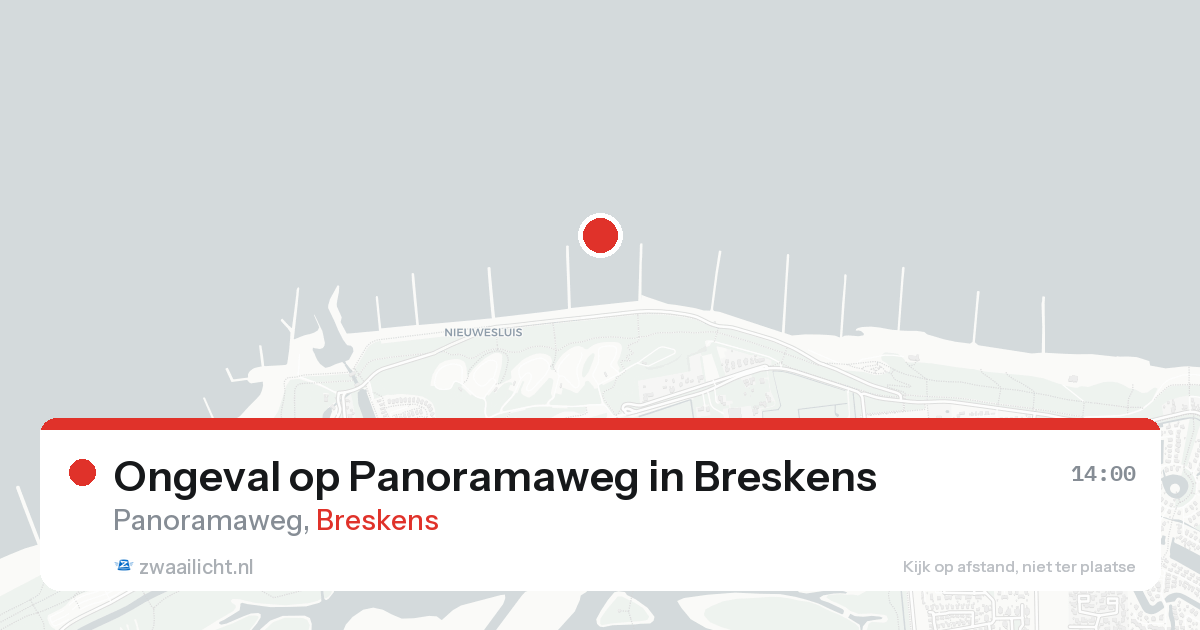 Ongeval op Panoramaweg in Breskens — 25 aug 2026