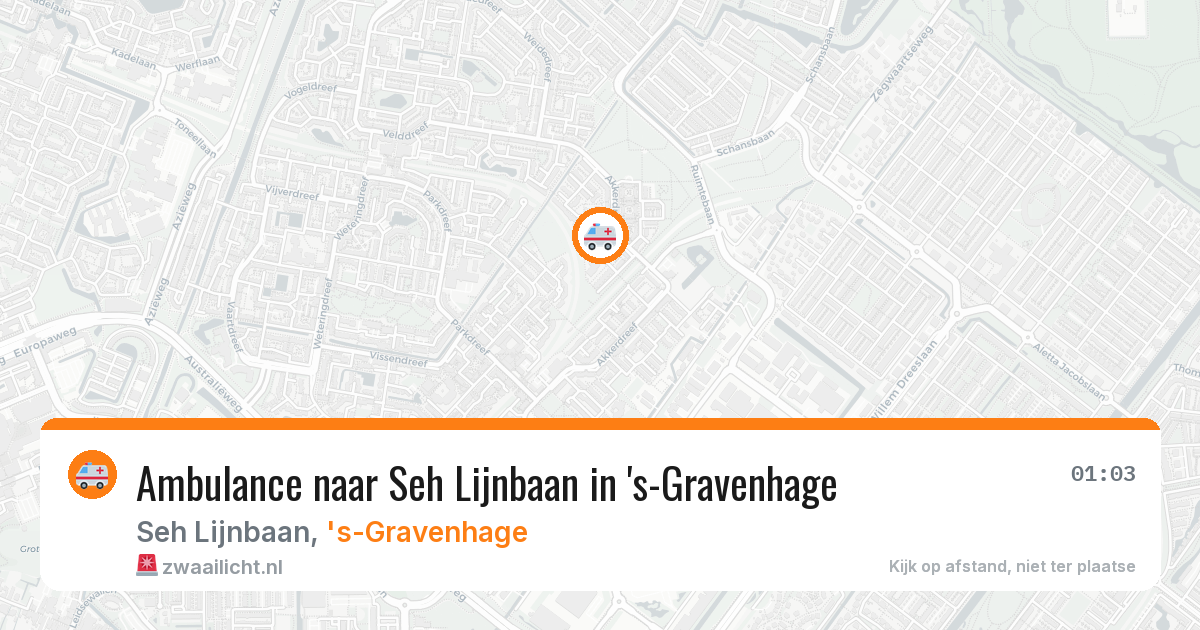 Ambulance naar Seh Lijnbaan in 's-Gravenhage — 30 jan 2026