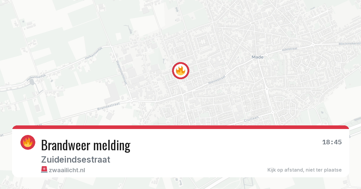 Brandweer melding — 11 apr 2026