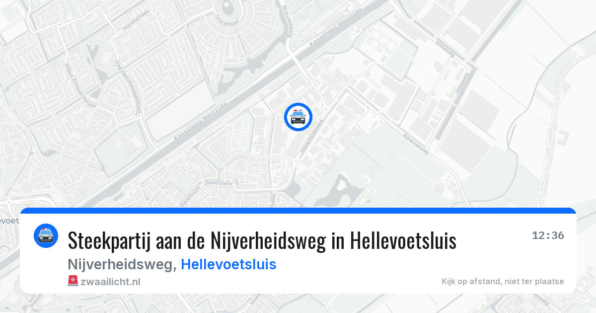 Steekpartij aan de Nijverheidsweg in Hellevoetsluis — 7 aug 2026