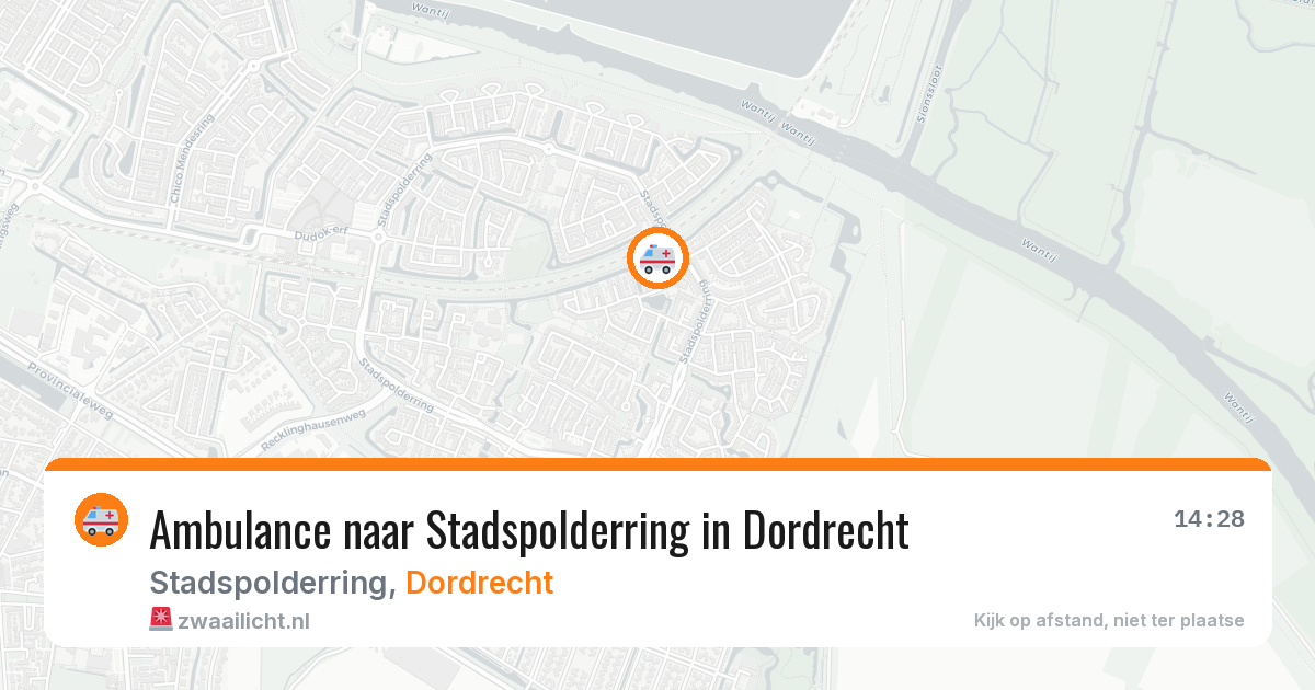 Ambulance naar Stadspolderring in Dordrecht — 4 mei 2026