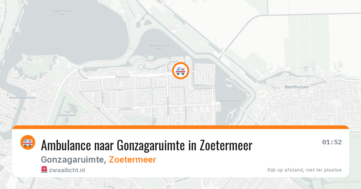 Ambulance naar Gonzagaruimte in Zoetermeer — 19 jun 2026