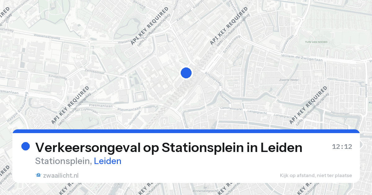 Verkeersongeval op Stationsplein in Leiden — 26 aug 2026