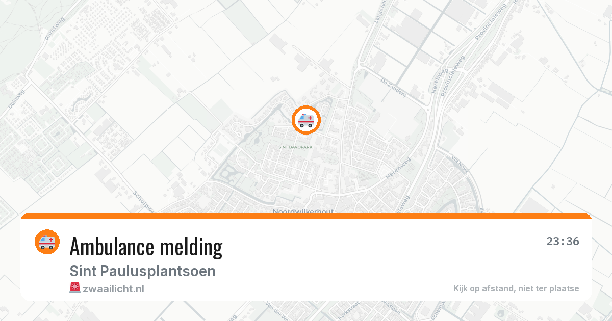 Ambulance melding — 4 aug 2026