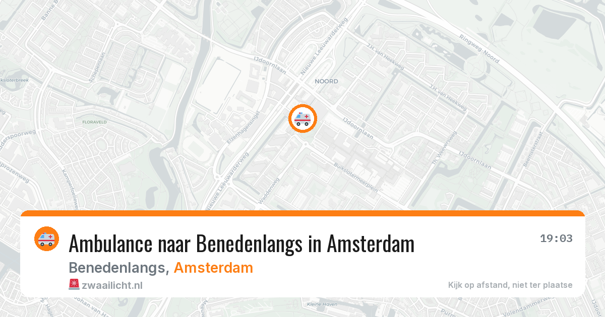 Ambulance naar Benedenlangs in Amsterdam — 2 jun 2026