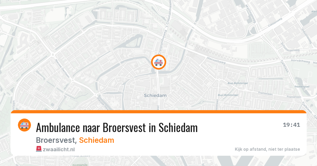 Ambulance naar Broersvest in Schiedam — 5 jun 2026