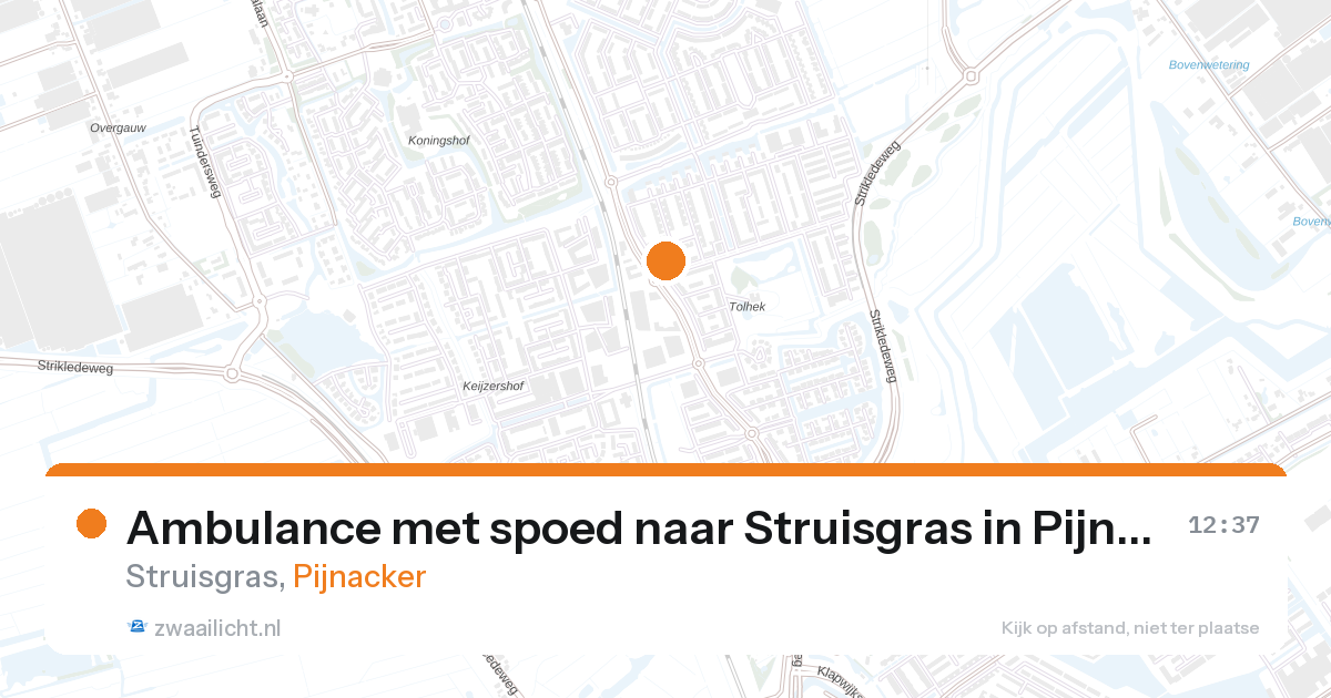 Ambulance met spoed naar Struisgras in Pijnacker — 22 mei 2026