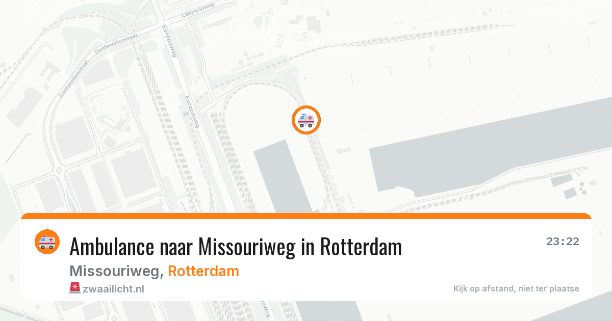 Ambulance naar Missouriweg in Rotterdam — 3 jun 2026