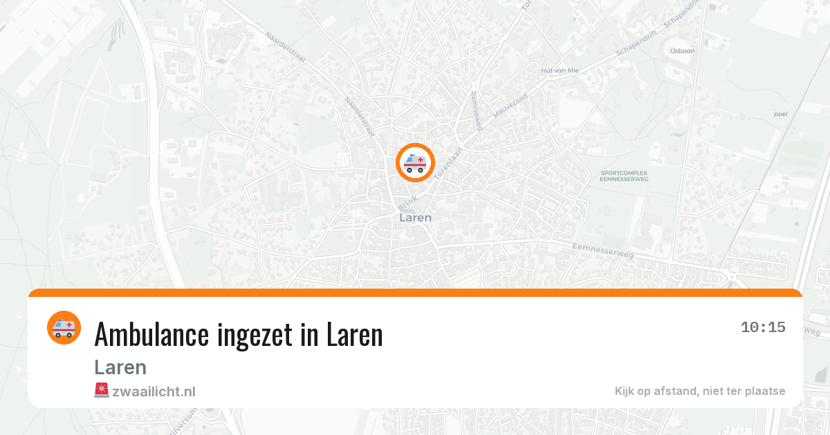 Ambulance ingezet in Laren — 2 jul 2026