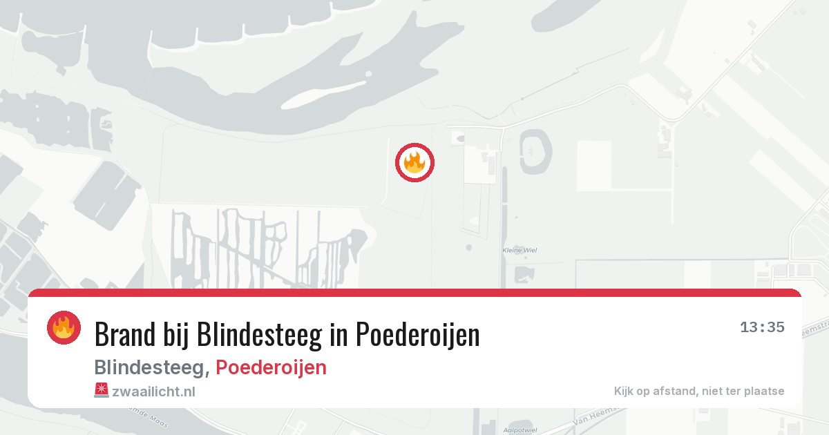 Brand bij Blindesteeg in Poederoijen — 28 apr 2026